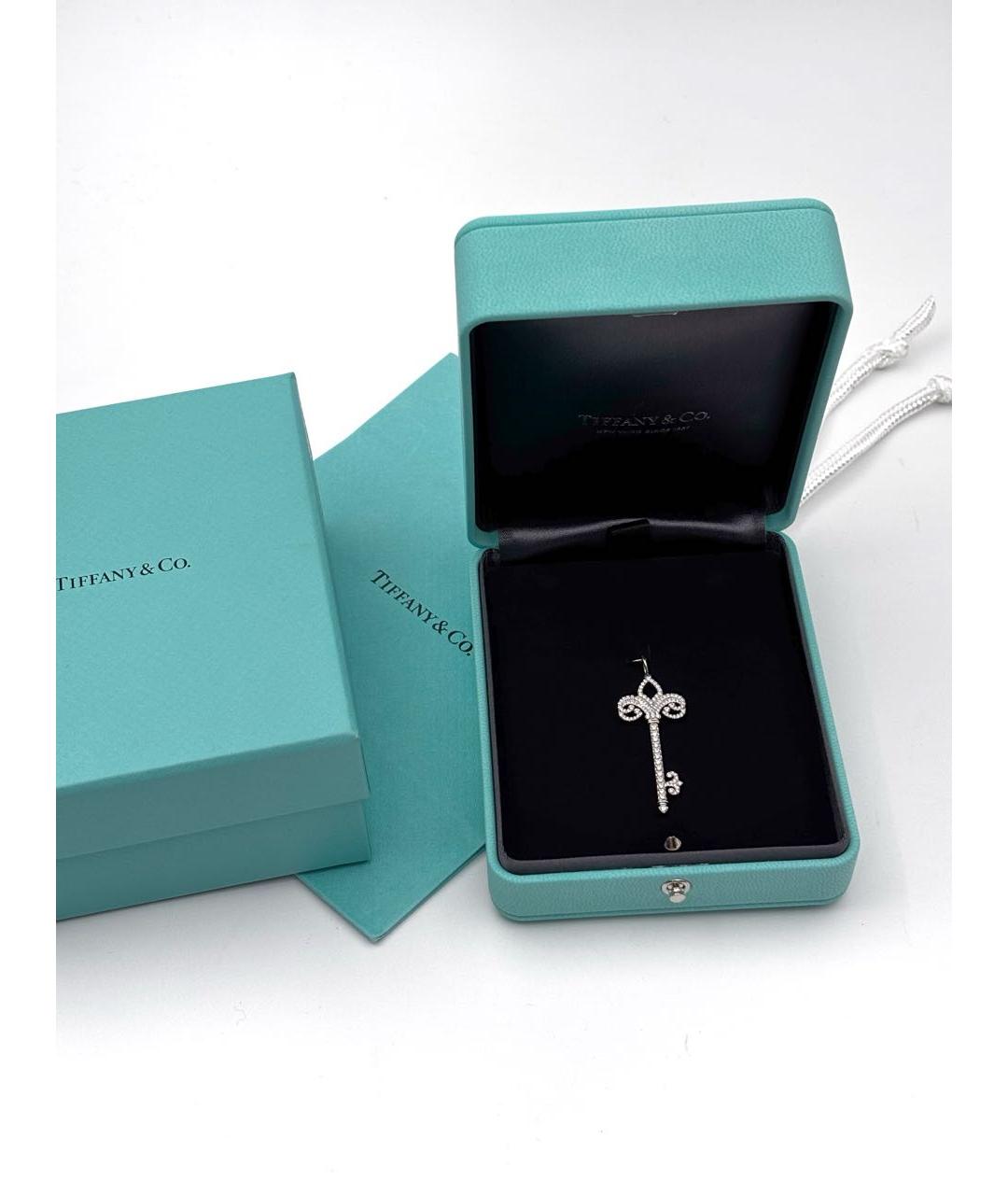 TIFFANY&CO Серебряная платиновая подвеска, фото 5