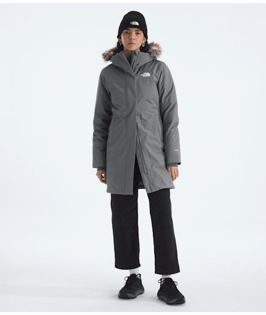THE NORTH FACE Серая полиэстеровая парка, фото 3