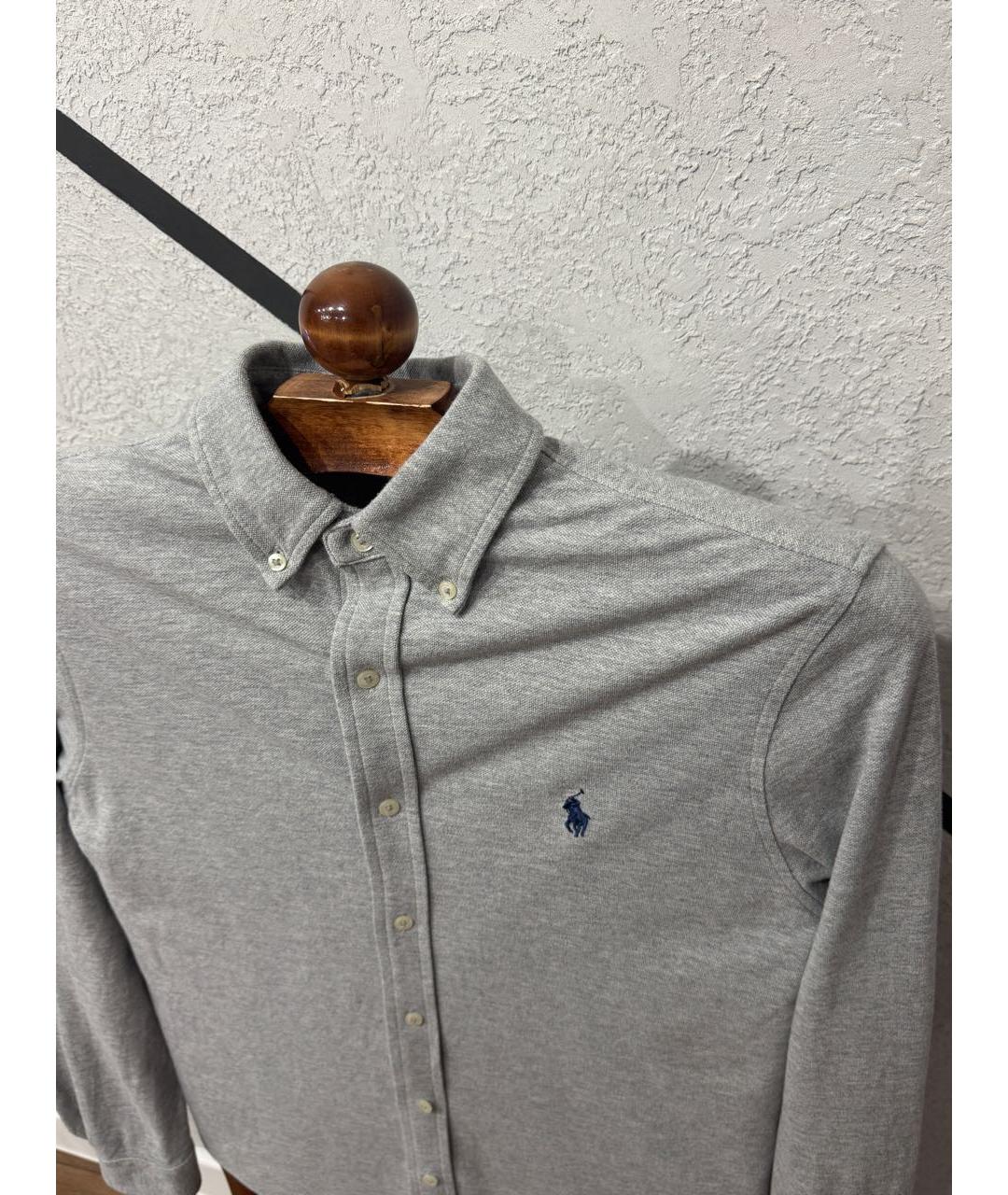 POLO RALPH LAUREN Серая хлопковая кэжуал рубашка, фото 2