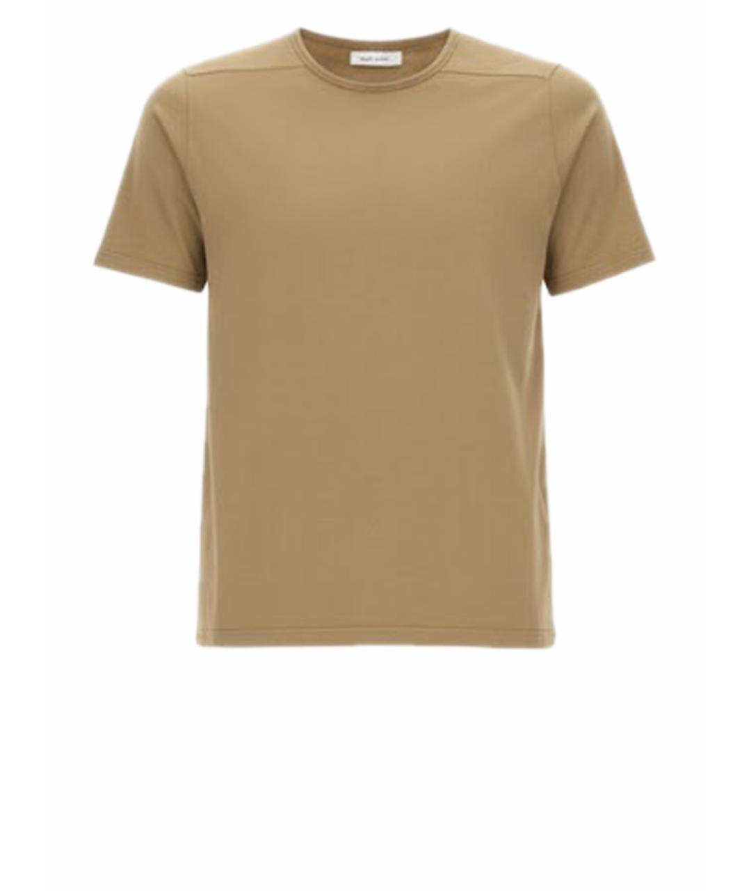 RICK OWENS DRKSHDW Бежевая хлопковая футболка, фото 1