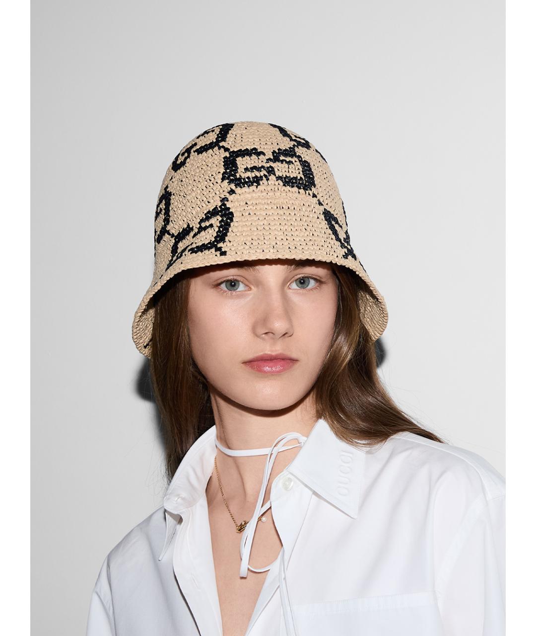 GUCCI Бежевая панама, фото 2