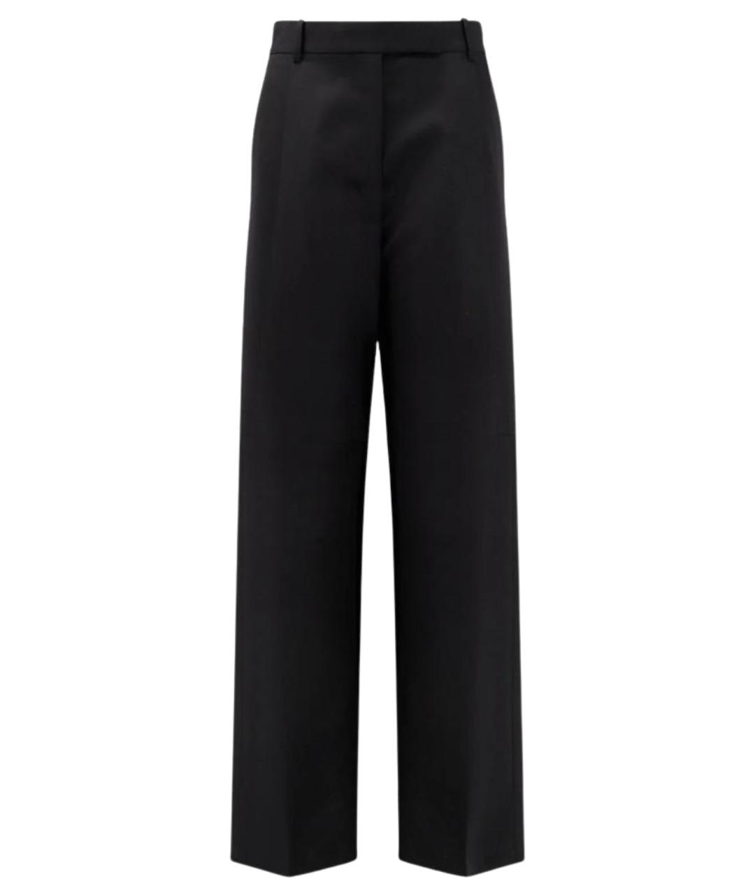 TOM FORD Черные шерстяные прямые брюки, фото 1