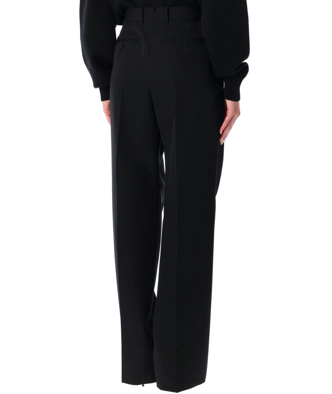 TOM FORD Черные шерстяные прямые брюки, фото 3