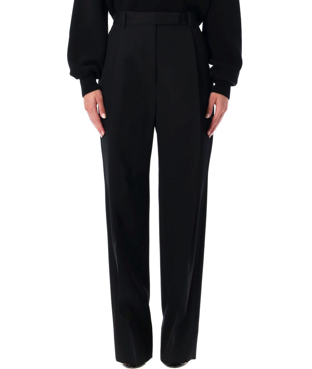 TOM FORD Черные шерстяные прямые брюки, фото 2