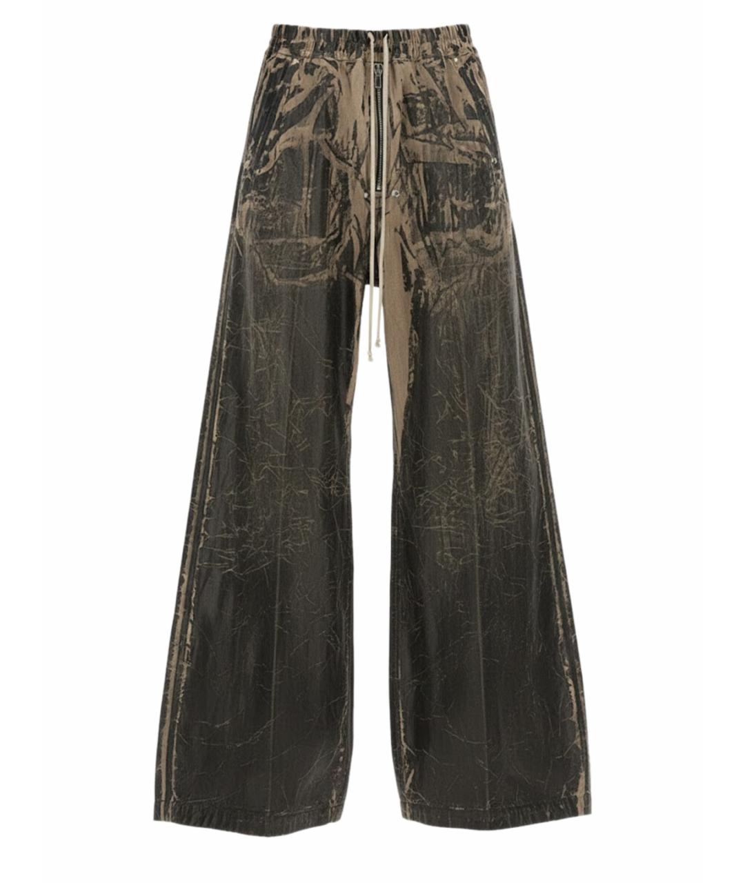 RICK OWENS DRKSHDW Мульти хлопковые повседневные брюки, фото 1