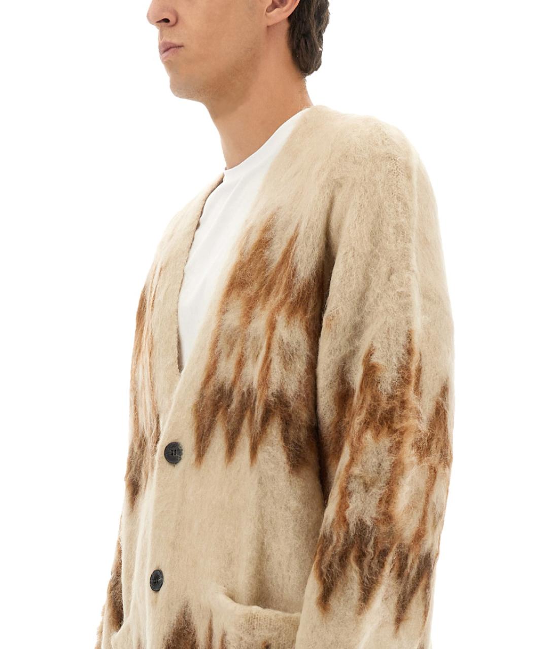 ISABEL MARANT Коричневый шерстяной кардиган, фото 4