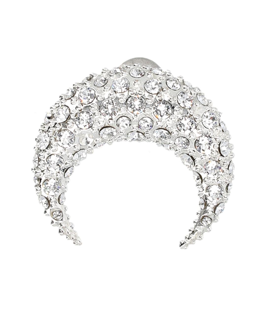 MARINE SERRE Серебряные металлические серьги, фото 1