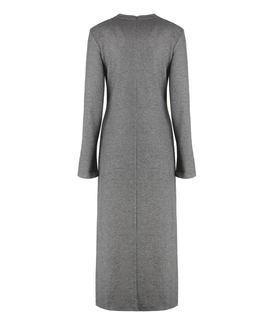 WEEKEND MAX MARA Серое полиэстеровое повседневное платье, фото 2