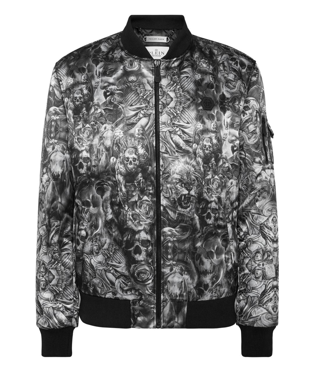 PHILIPP PLEIN Черная полиэстеровая куртка, фото 1