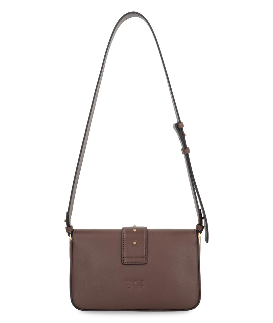 PINKO Коричневая хлопковая сумка через плечо, фото 3