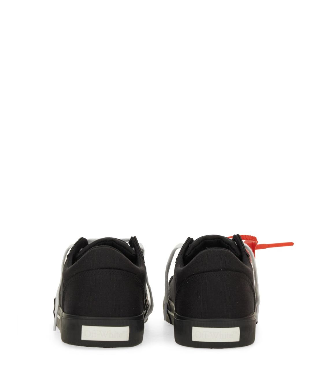 OFF-WHITE Черные текстильные низкие кроссовки / кеды, фото 3