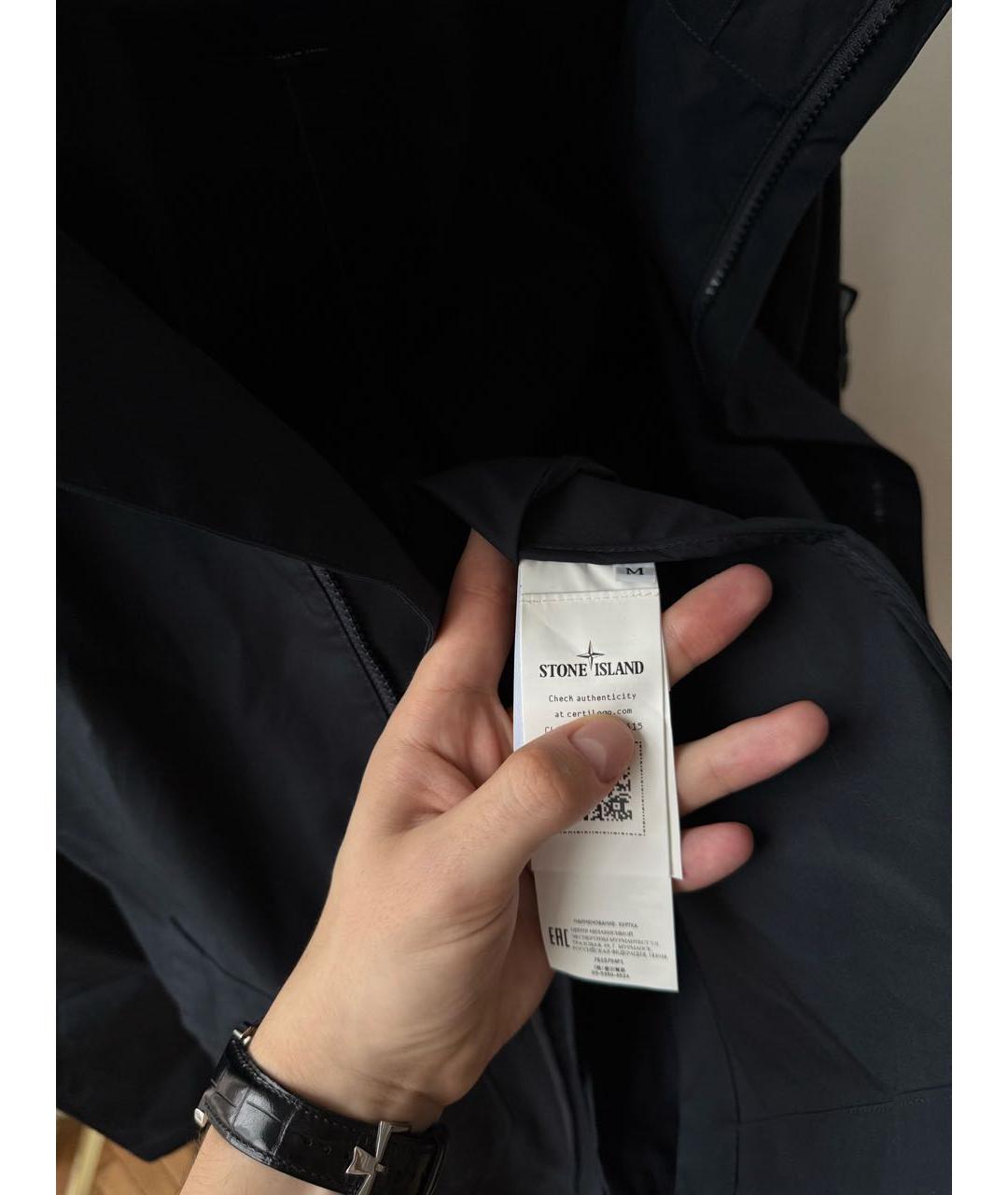 STONE ISLAND Темно-синее пальто, фото 7
