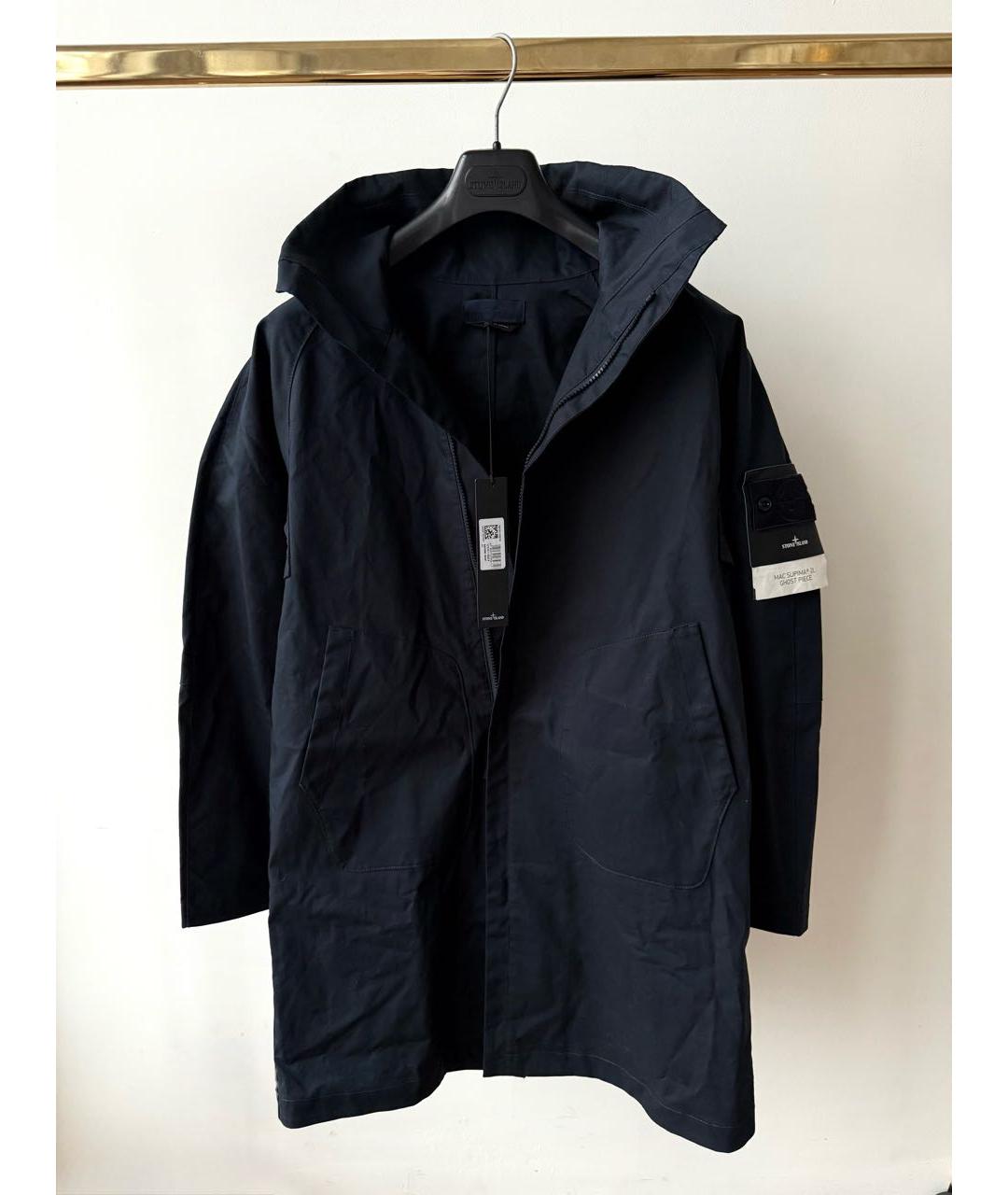 STONE ISLAND Темно-синее пальто, фото 2