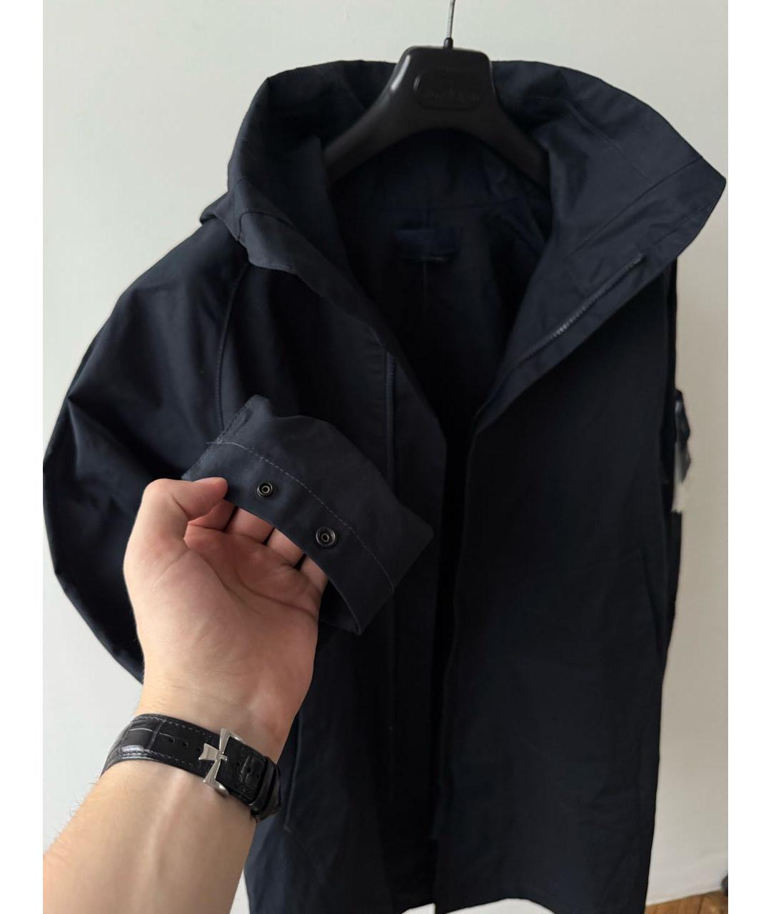 STONE ISLAND Темно-синее пальто, фото 4