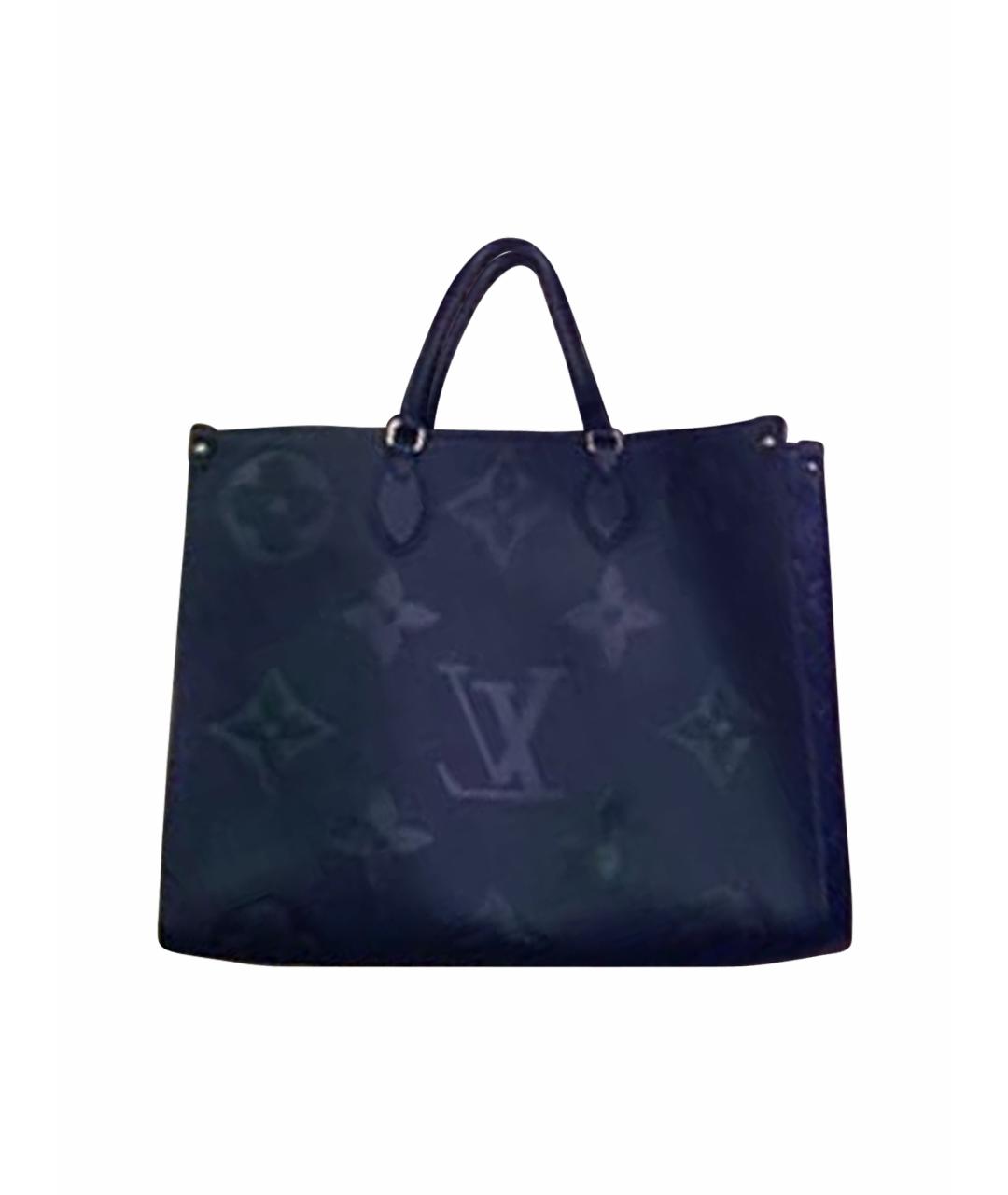 LOUIS VUITTON Черная сумка с короткими ручками из канвы, фото 1