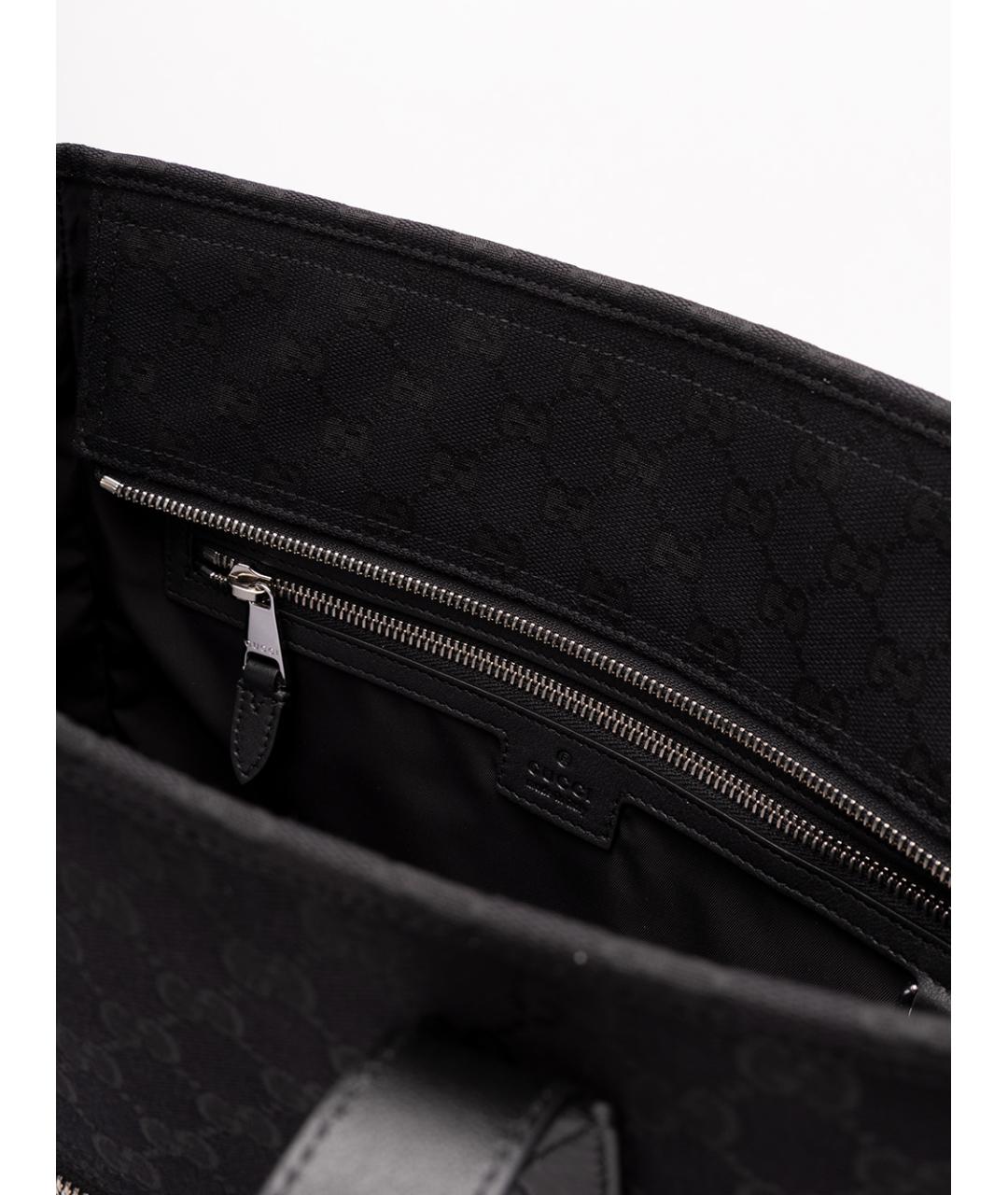 GUCCI Черная синтетическая сумка тоут, фото 6