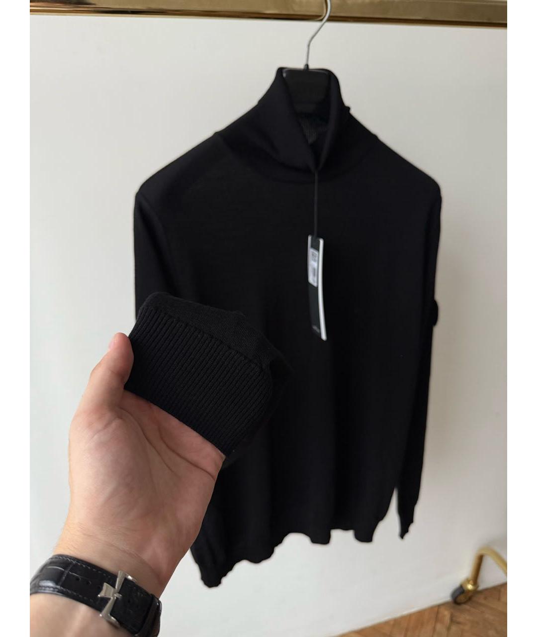 STONE ISLAND Черная водолазка, фото 4