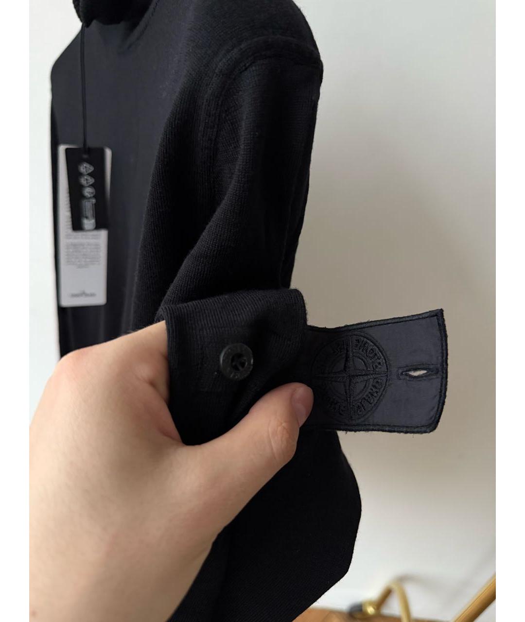 STONE ISLAND Черная водолазка, фото 6