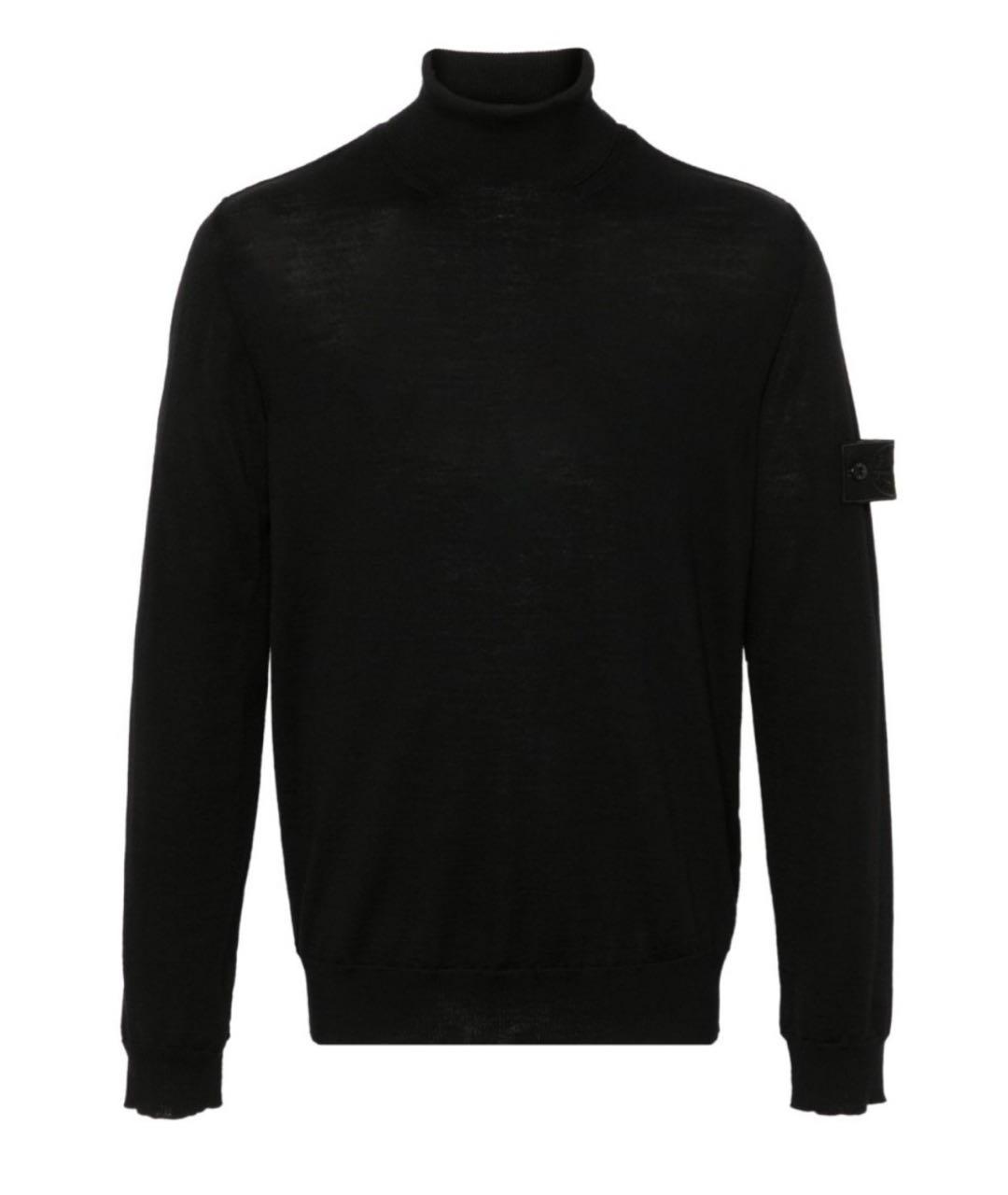 STONE ISLAND Черная водолазка, фото 1