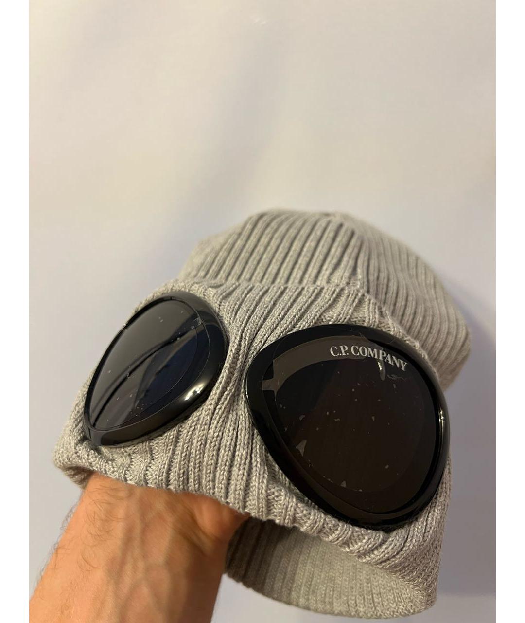 CP COMPANY Серая хлопковая шапка, фото 2