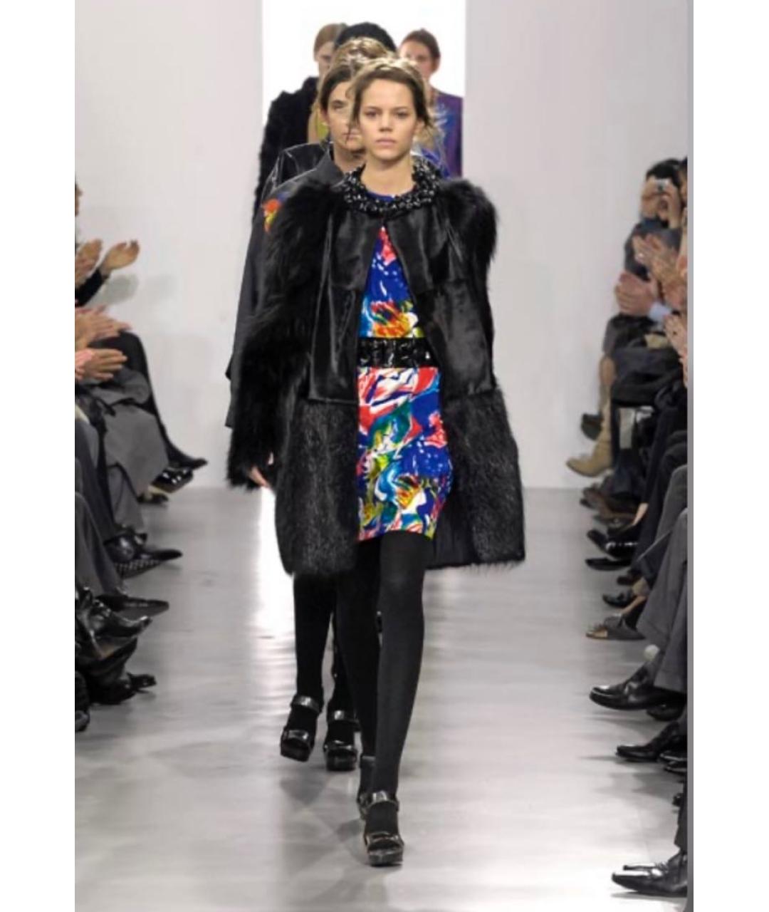 MARNI Черная меховая шуба, фото 8