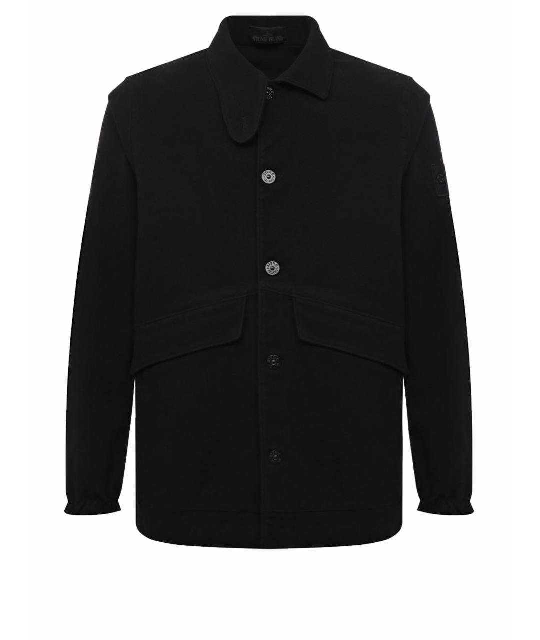 STONE ISLAND Черное пальто, фото 1