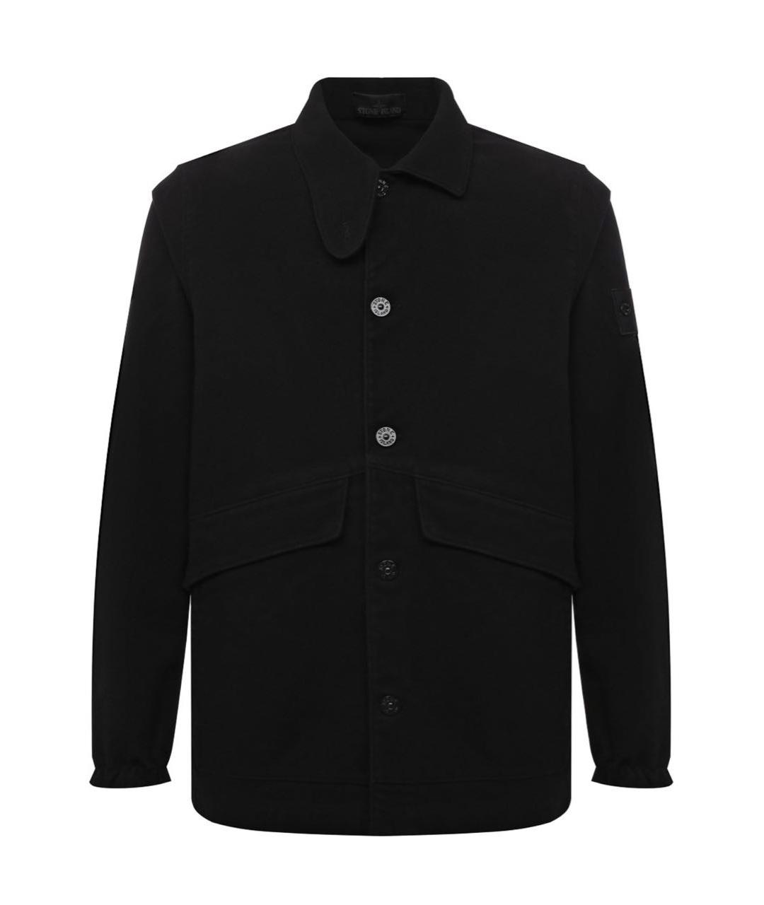 STONE ISLAND Черное пальто, фото 9