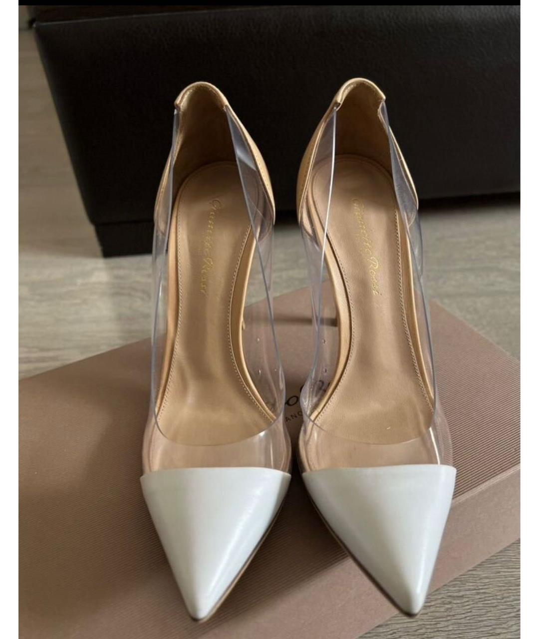 GIANVITO ROSSI Белые кожаные туфли, фото 2