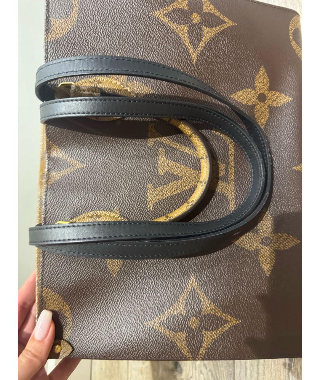 LOUIS VUITTON Коричневая сумка тоут, фото 6