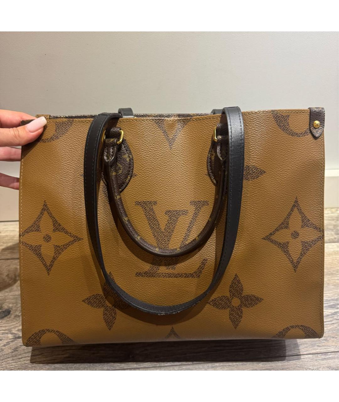 LOUIS VUITTON Коричневая сумка тоут, фото 8