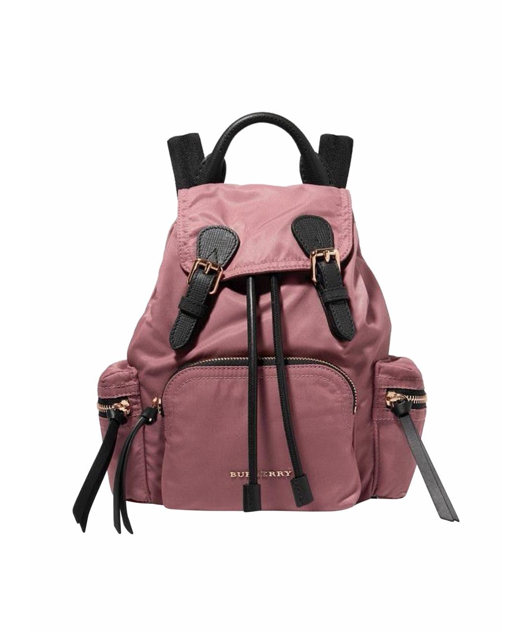 BURBERRY Розовый синтетический рюкзак, фото 1