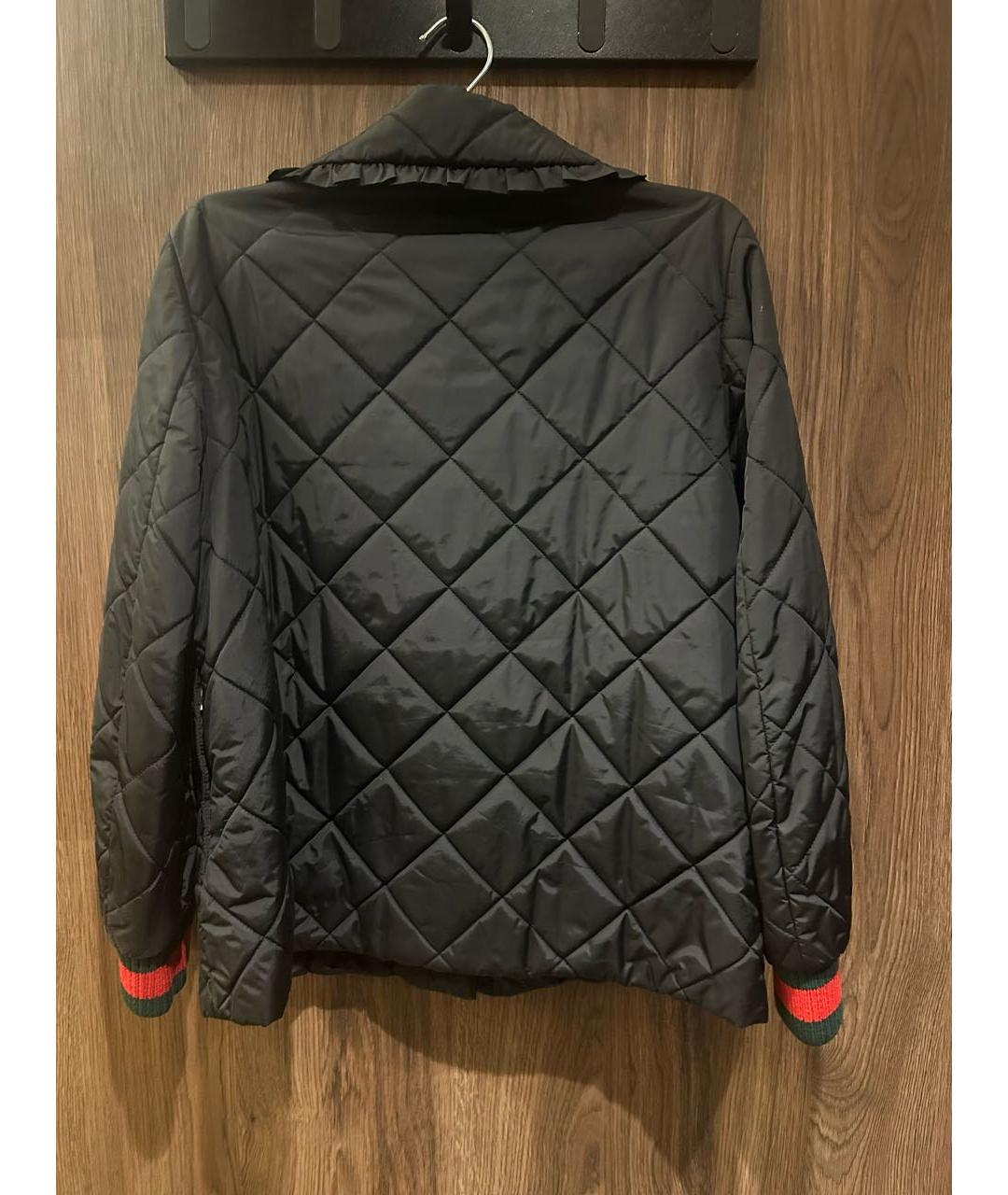 GUCCI Черная полиэстеровая куртка, фото 2