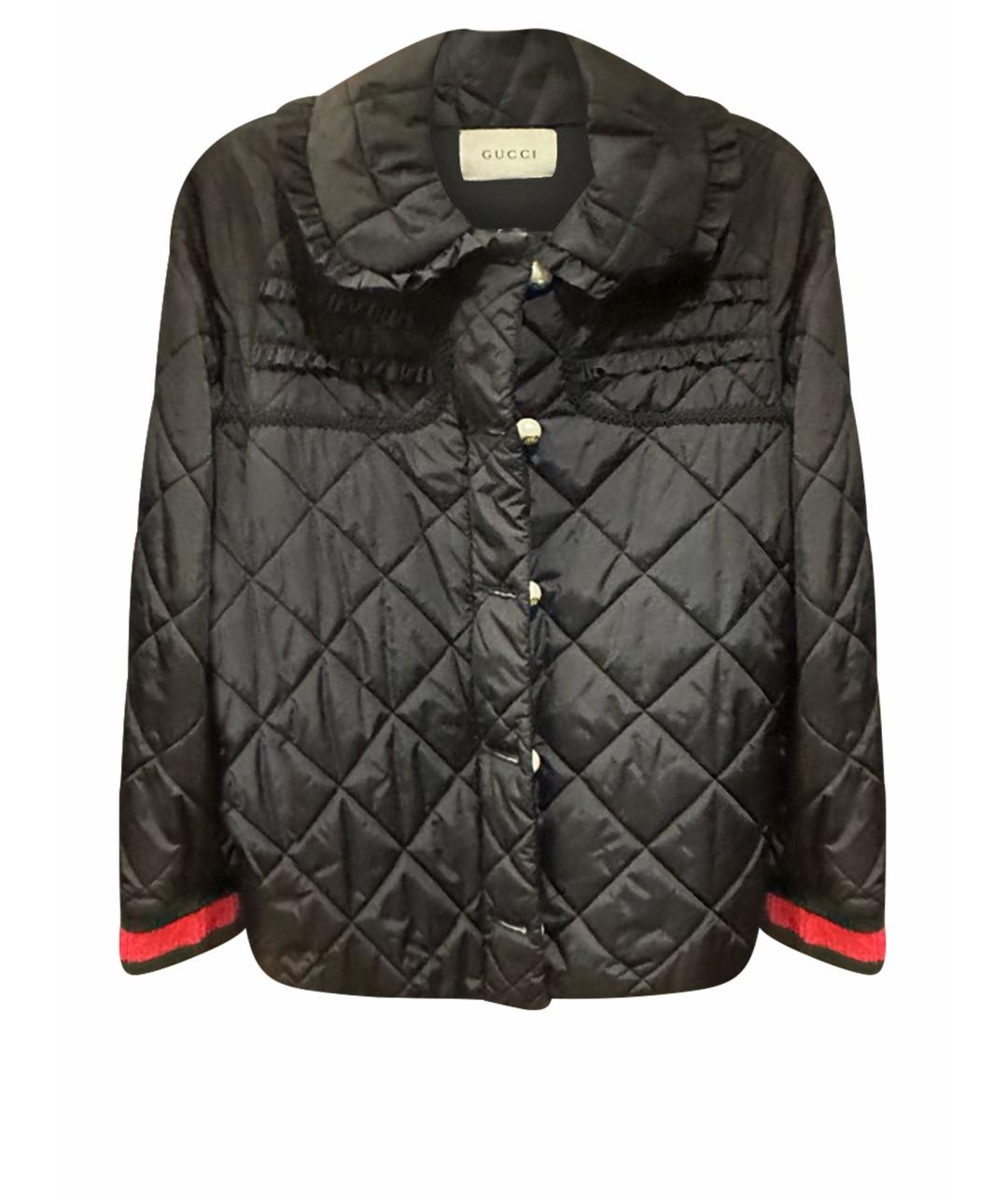 GUCCI Черная полиэстеровая куртка, фото 1