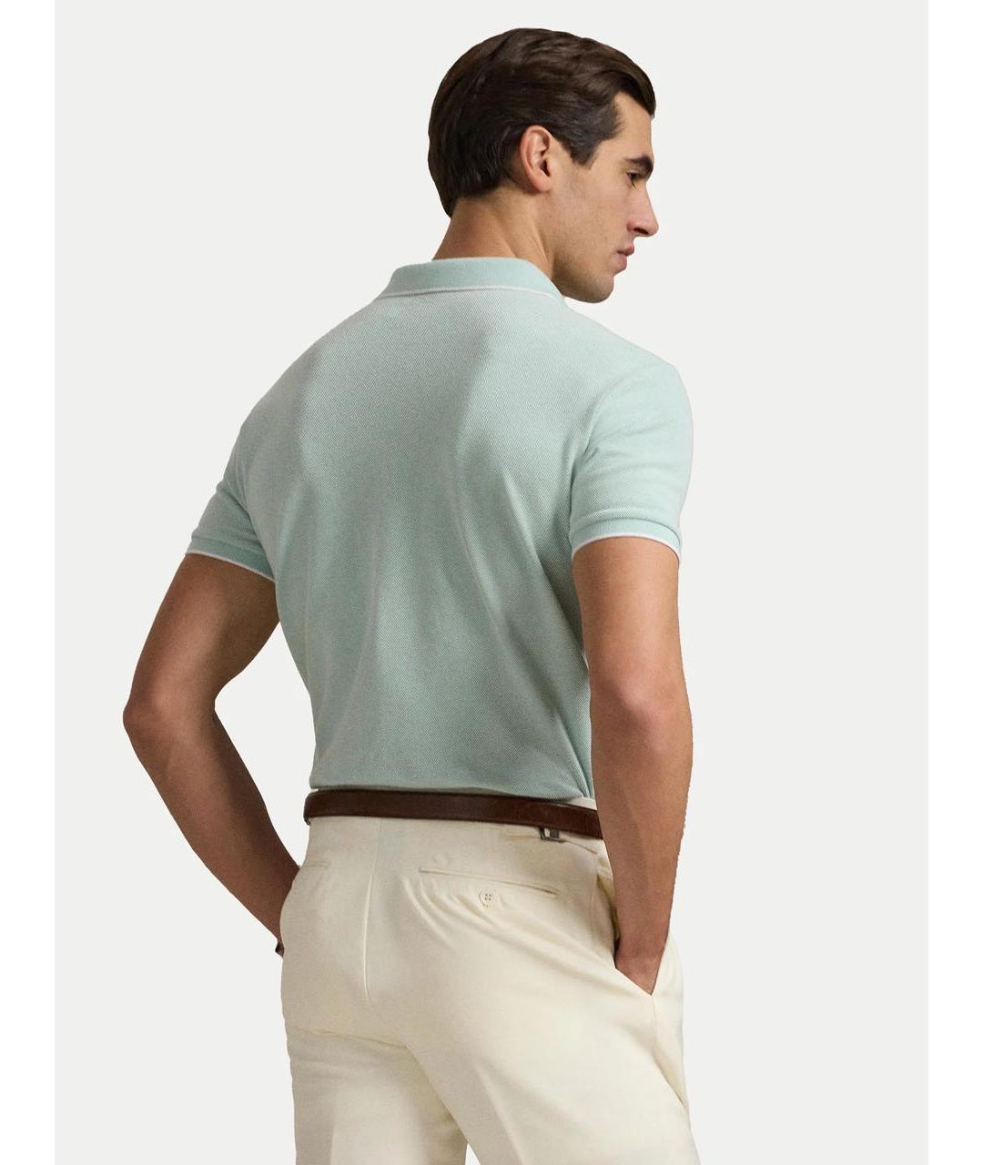 POLO RALPH LAUREN Хлопковое поло с коротким рукавом, фото 5