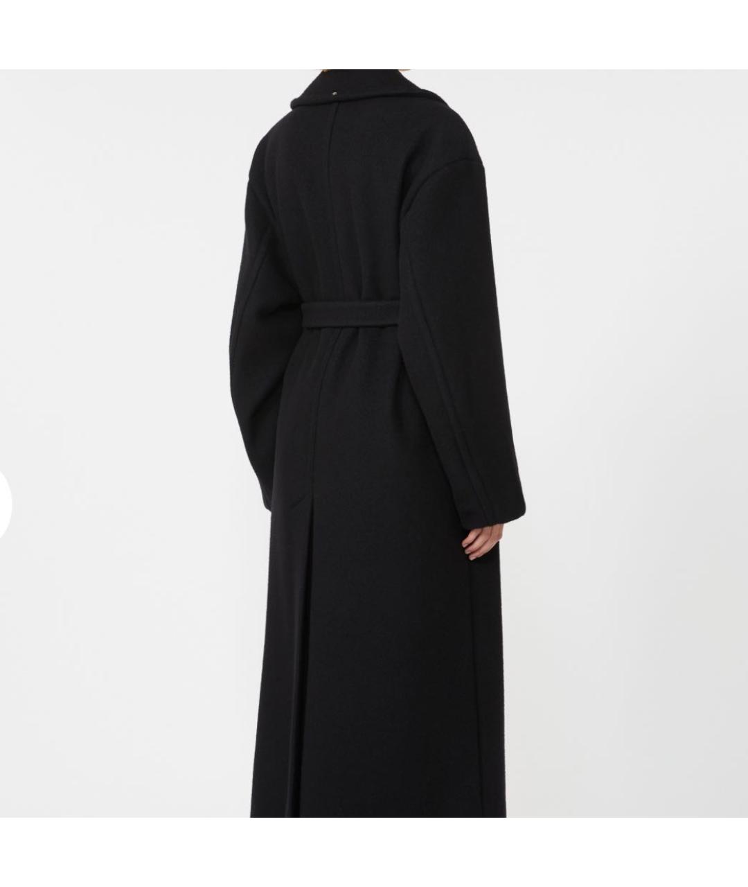 SPORTMAX Черное шерстяное пальто, фото 4