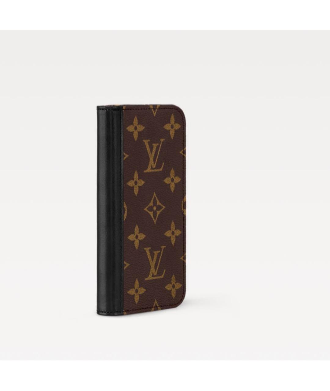 LOUIS VUITTON Коричневый кожаный кардхолдер, фото 3