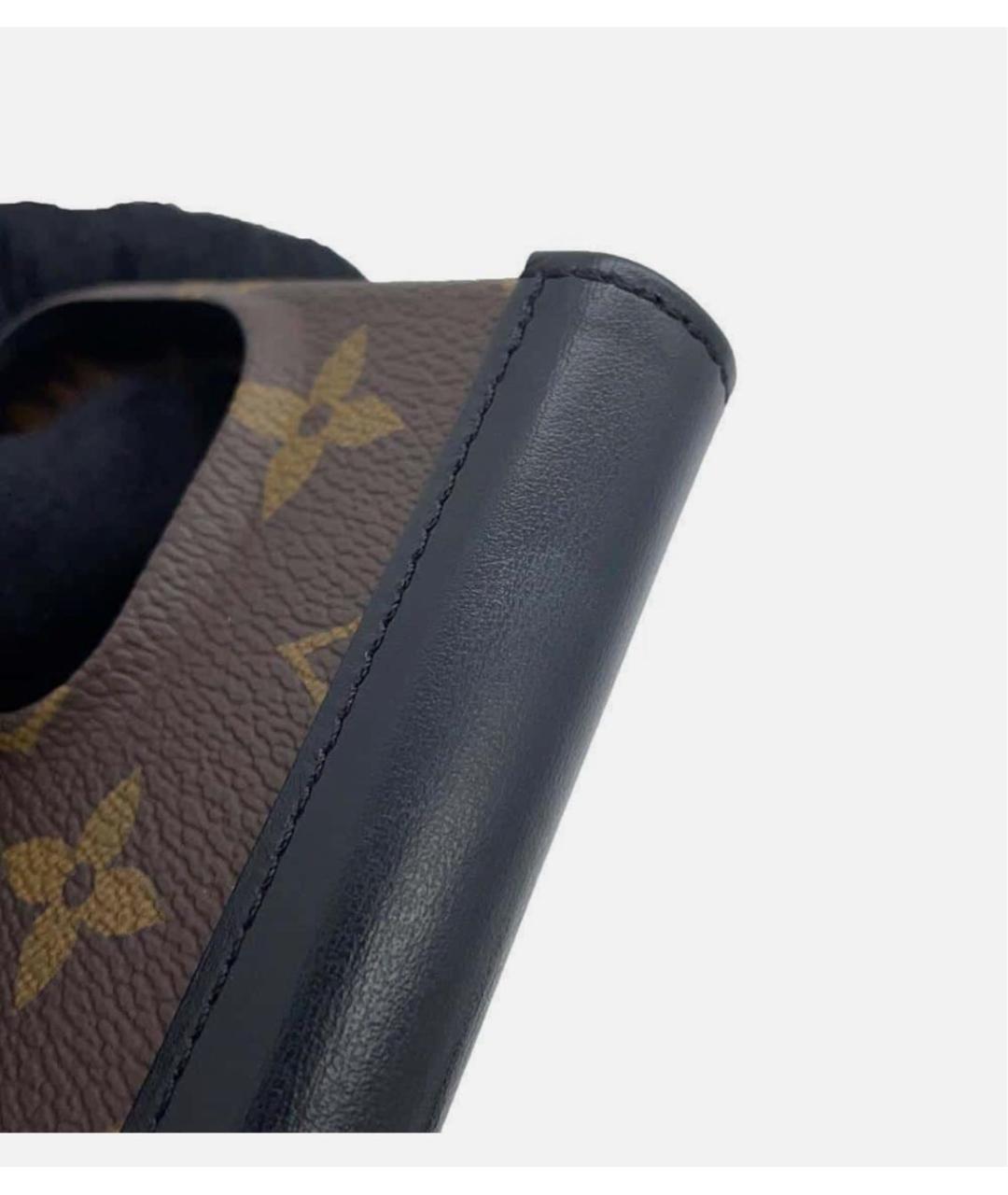 LOUIS VUITTON Коричневый кожаный кардхолдер, фото 5