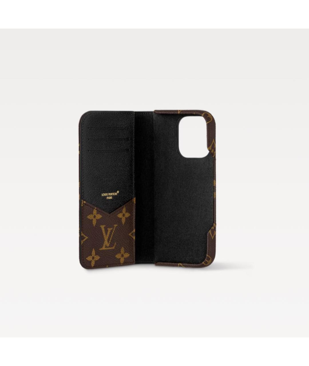 LOUIS VUITTON Коричневый кожаный кардхолдер, фото 4