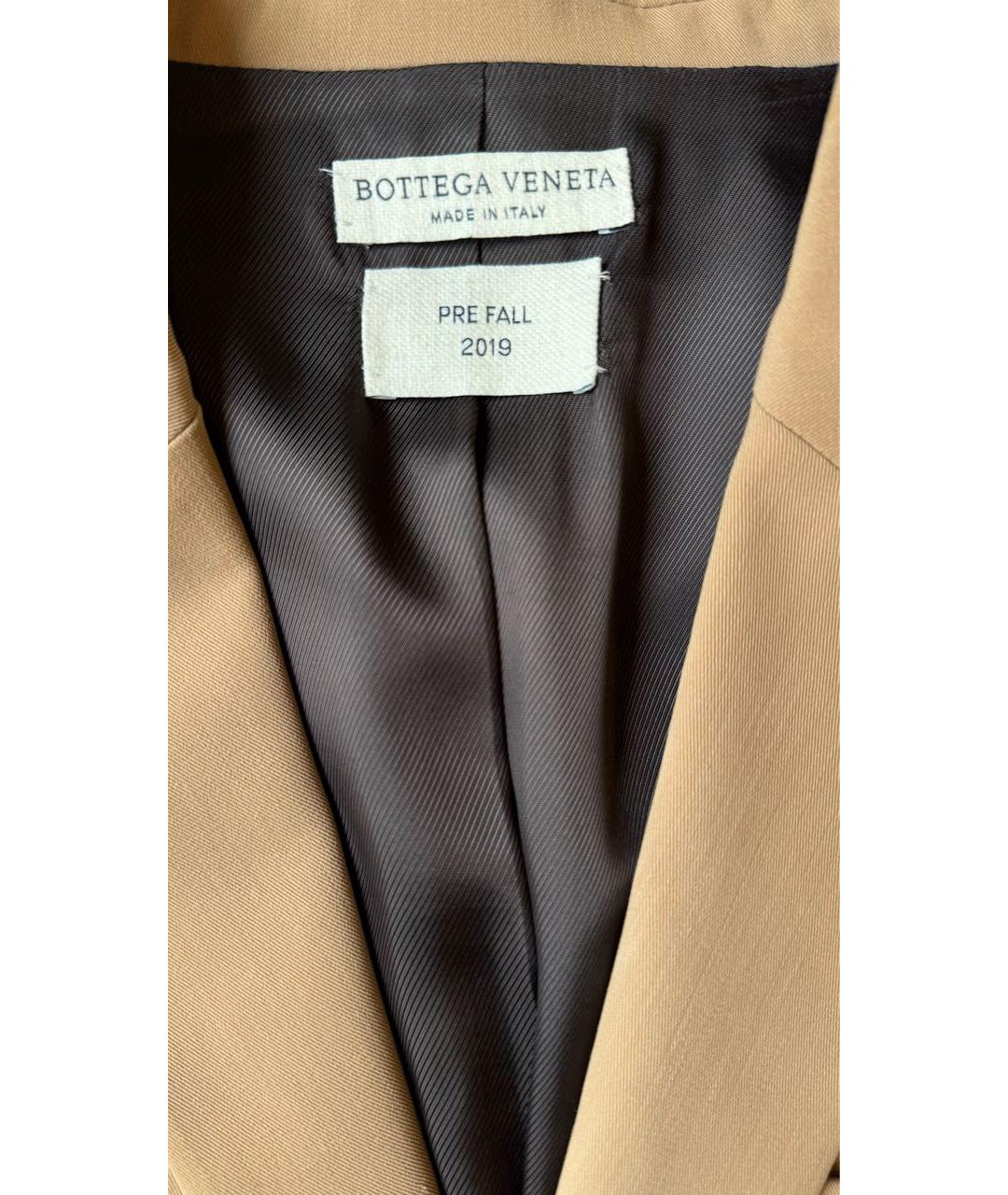BOTTEGA VENETA Коричневый шерстяной жакет/пиджак, фото 5