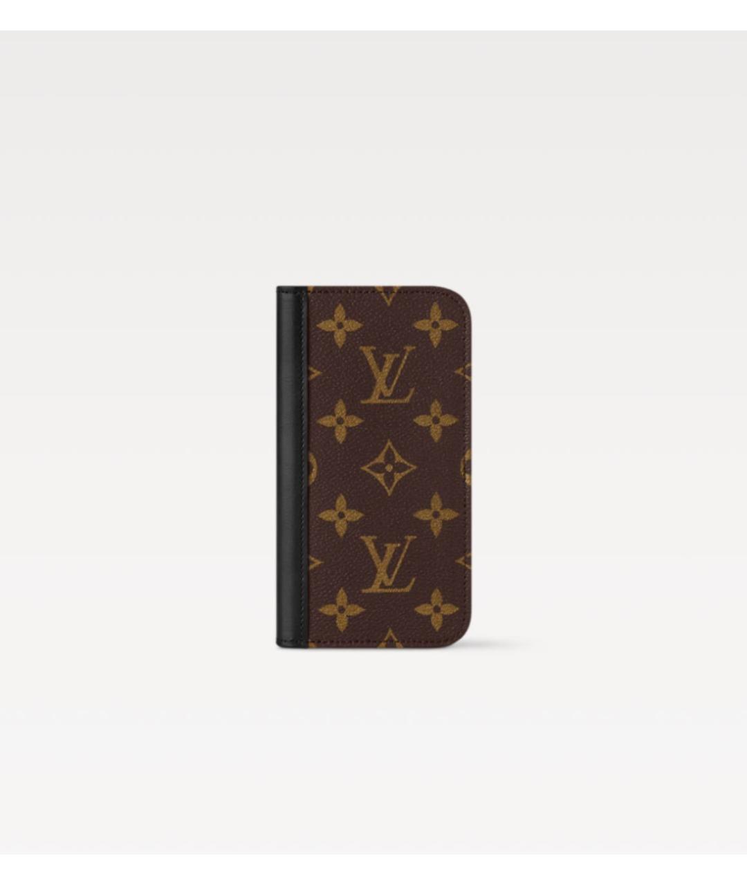 LOUIS VUITTON Коричневый кожаный кардхолдер, фото 7