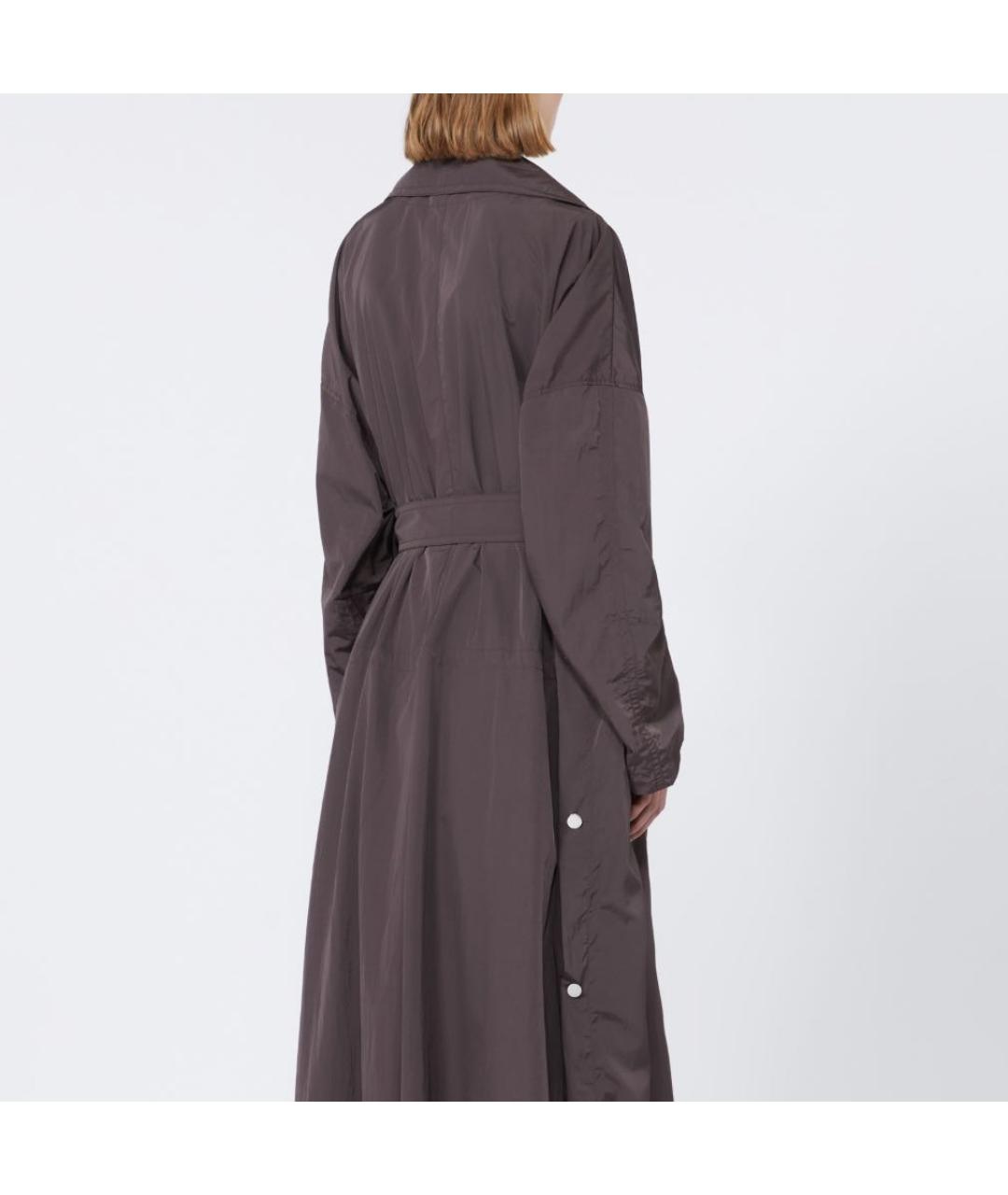SPORTMAX Коричневый полиамидовый тренч/плащ, фото 3