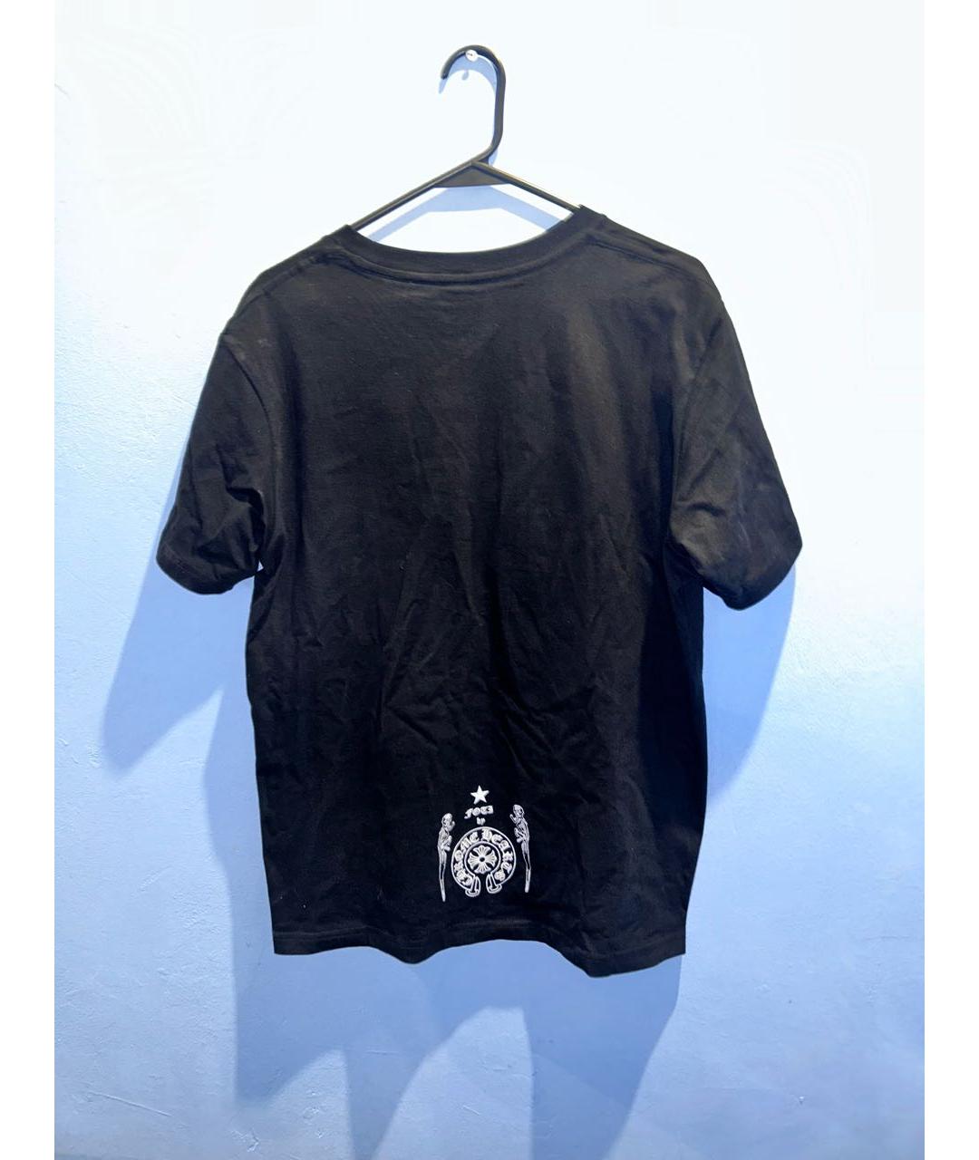 CHROME HEARTS Черная хлопковая футболка, фото 2