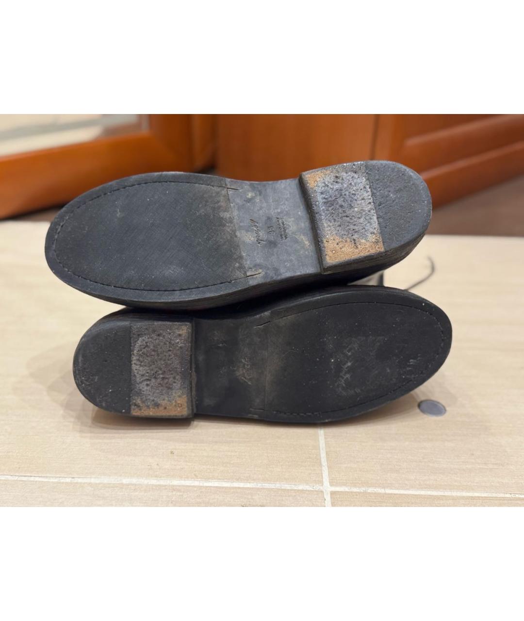 MARSELL Черные кожаные ботинки, фото 5