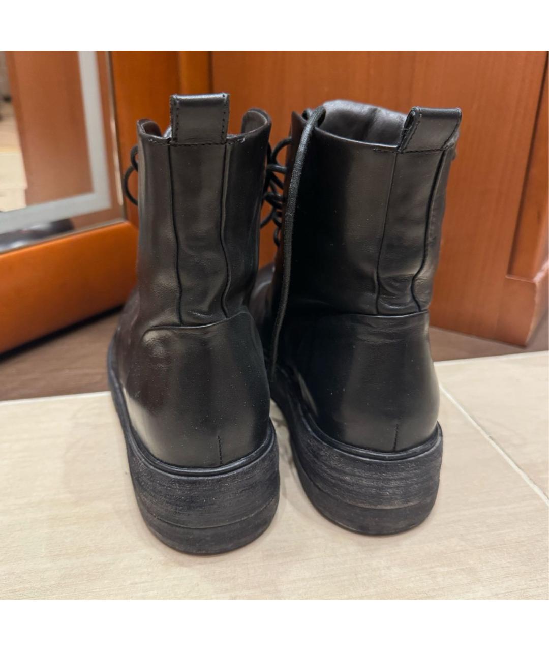 MARSELL Черные кожаные ботинки, фото 4