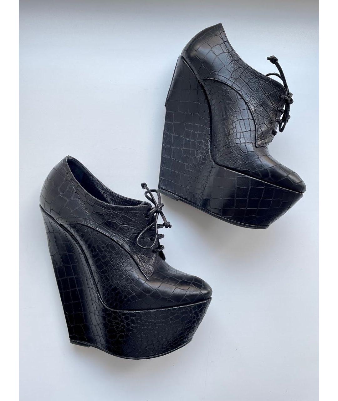 CASADEI Черные кожаные ботильоны, фото 3