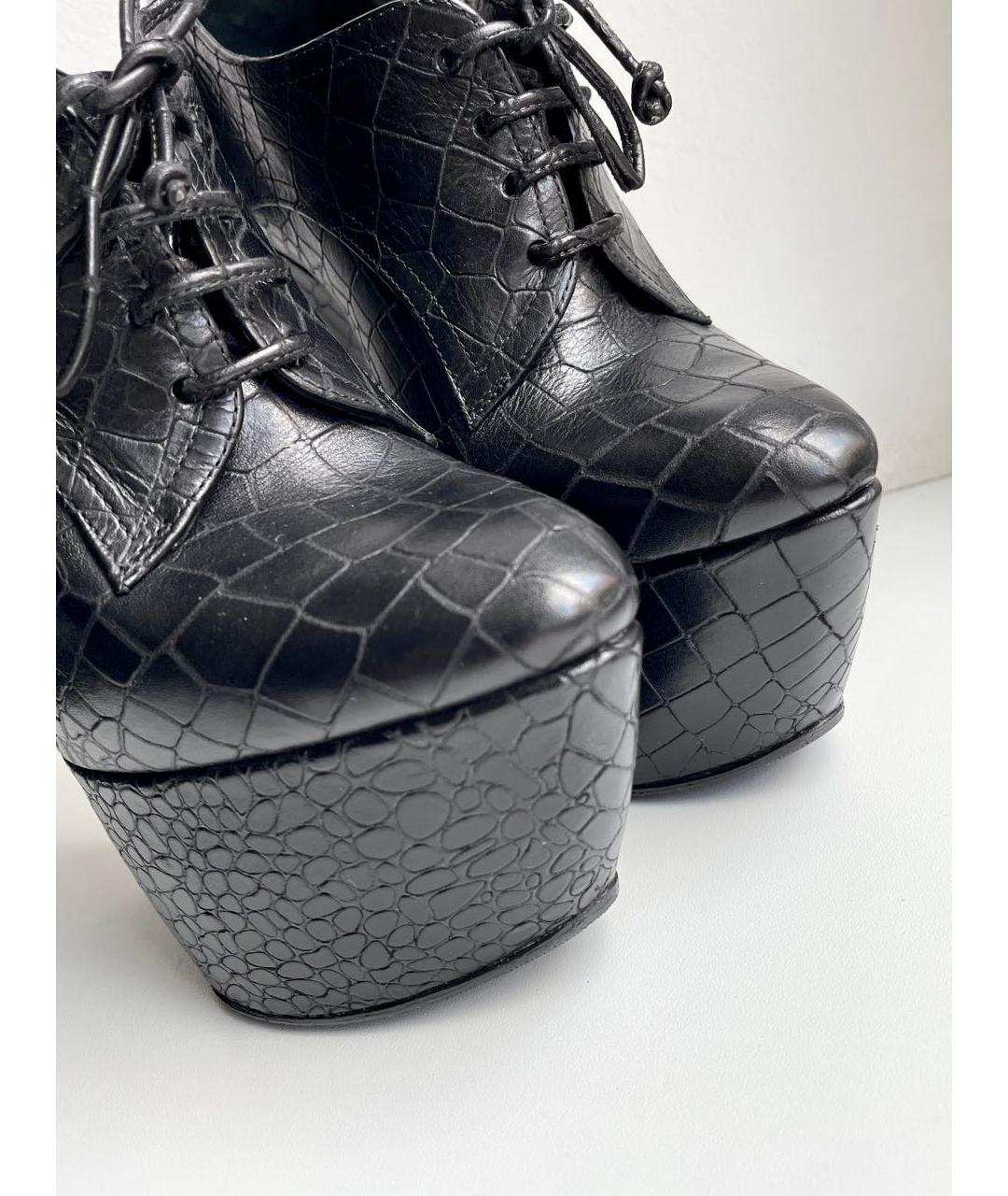 CASADEI Черные кожаные ботильоны, фото 6