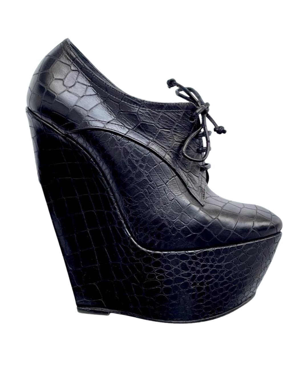 CASADEI Черные кожаные ботильоны, фото 1