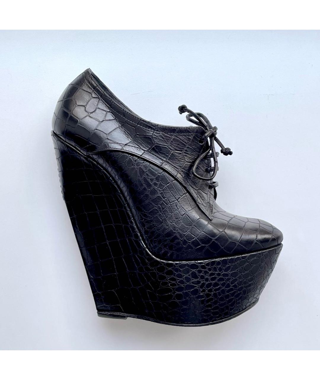 CASADEI Черные кожаные ботильоны, фото 9