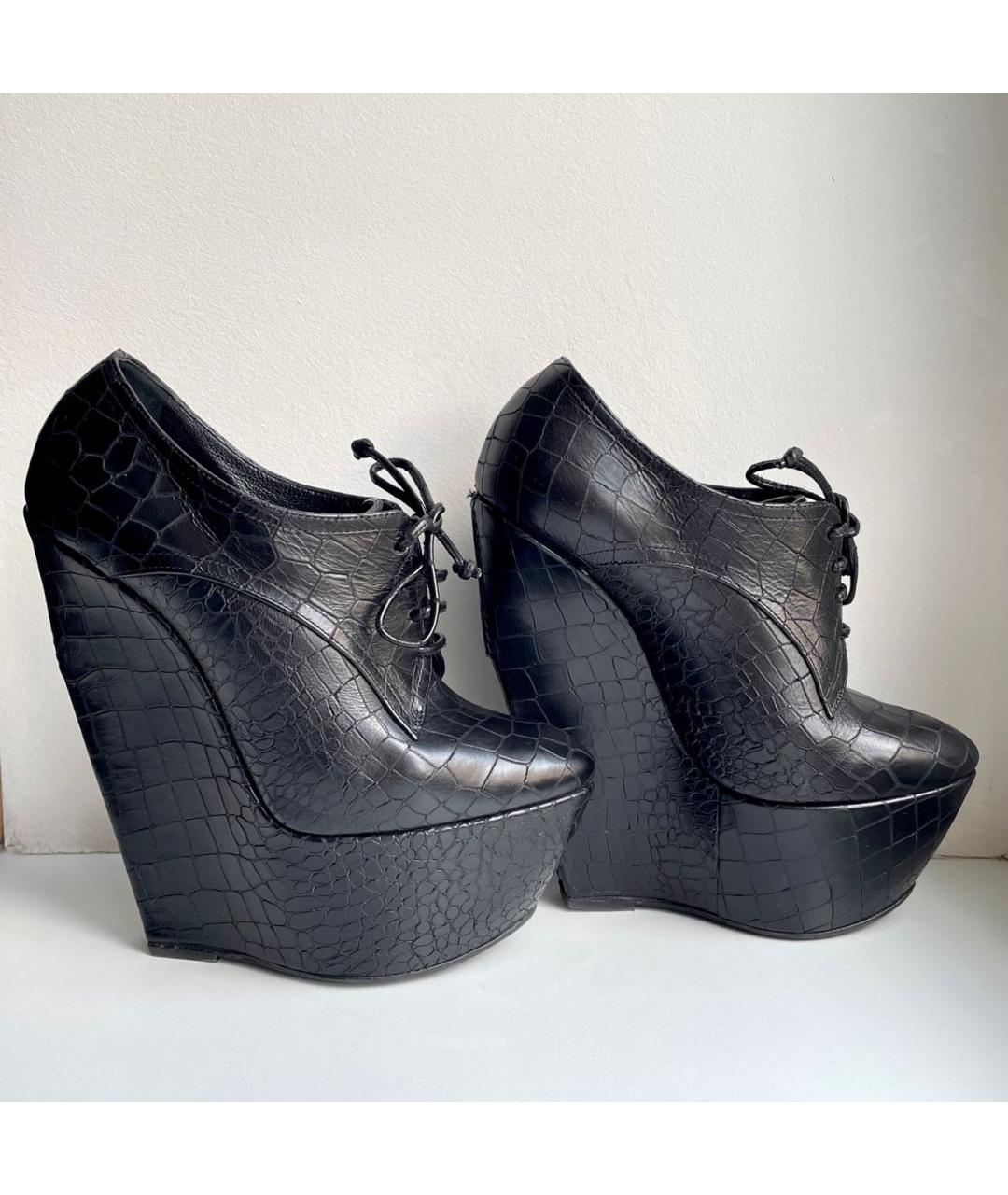 CASADEI Черные кожаные ботильоны, фото 2