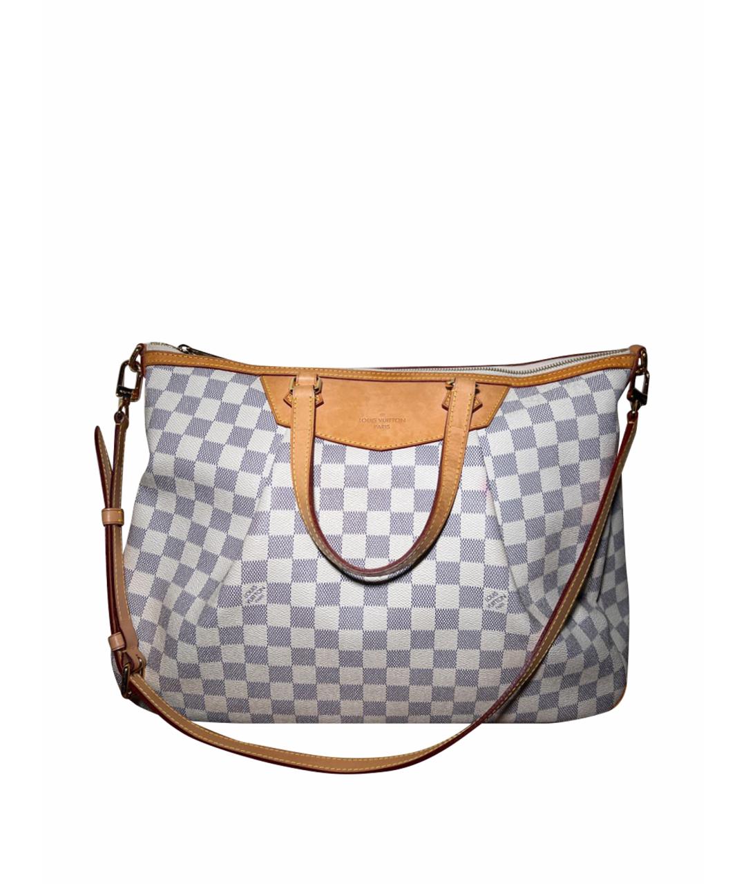 LOUIS VUITTON Белая кожаная сумка тоут, фото 1